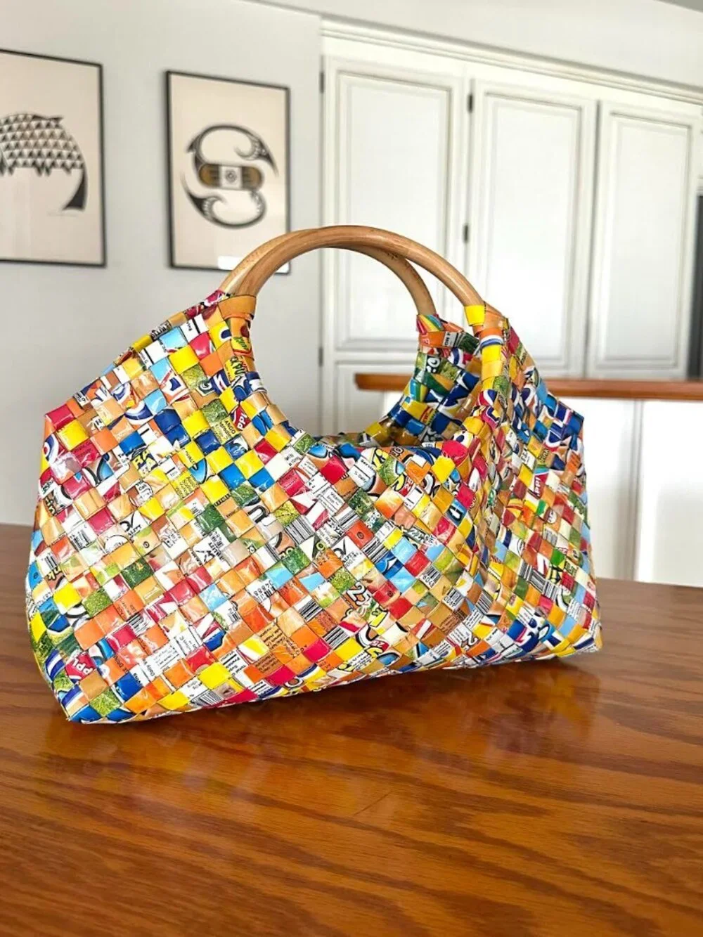 Recycled Juice Box Purse Handbag - Picture 11 of 13